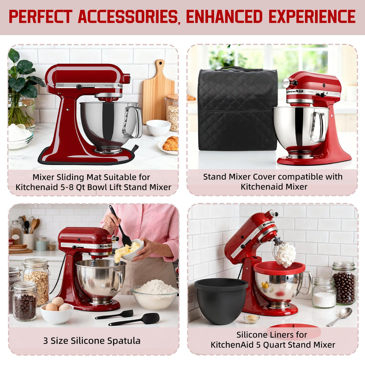 BHNJUTM space-saving liners for KitchenAid simplify prep and storage.
