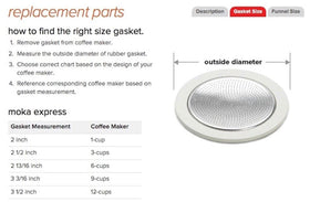 Bialetti 9 cup filter ensures even extraction and balanced flavor