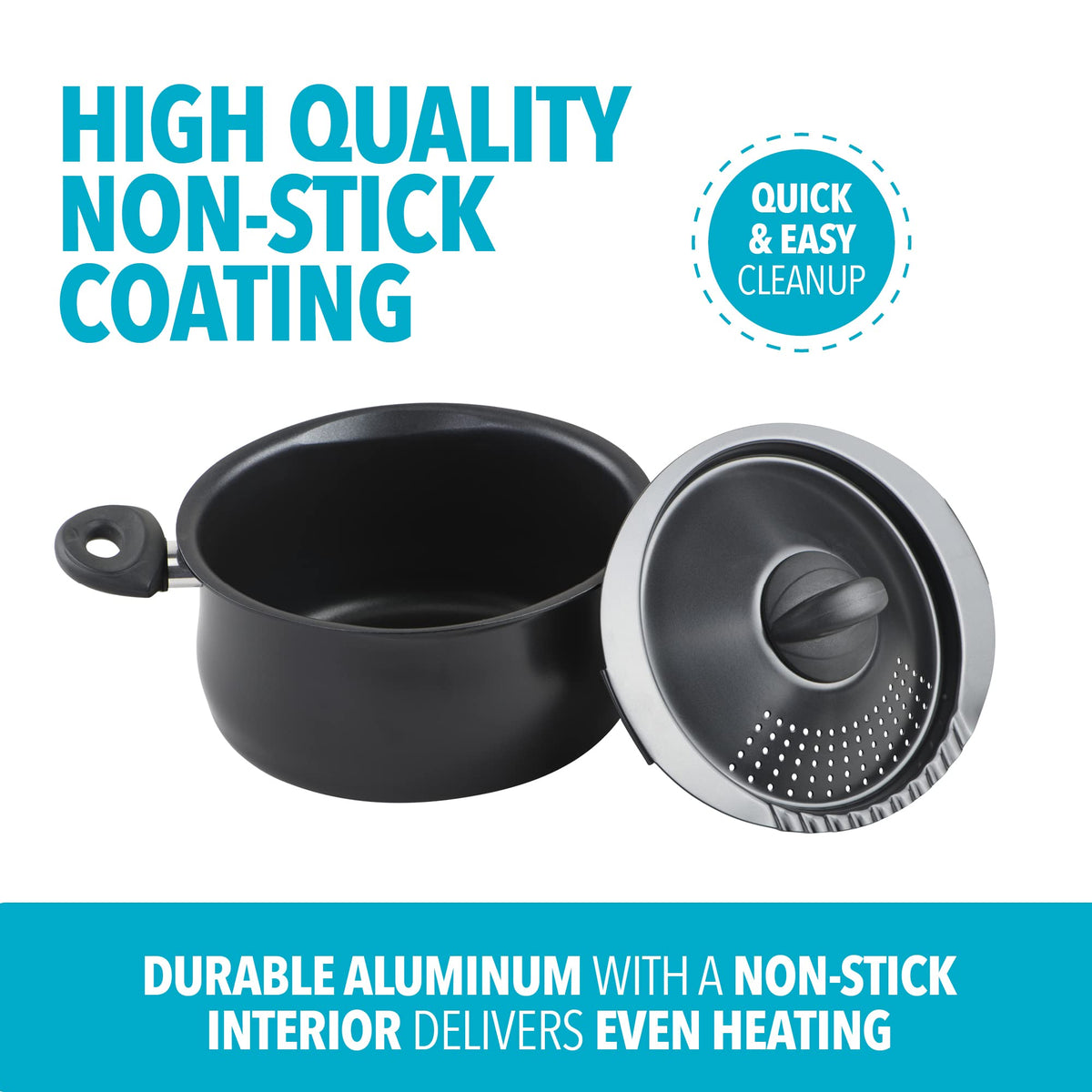 Bialetti 5.5-quart oval pasta pot – even heat distribution supports consistent results.