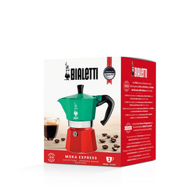 Bialetti Moka Express ergonomic handle for comfortable brewing grip.