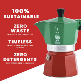 Bialetti Moka Express on-stovetop setup delivering quick, rich espresso-style coffee.