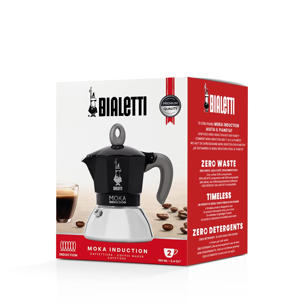 Coffee pouring action from Bialetti Moka Induction