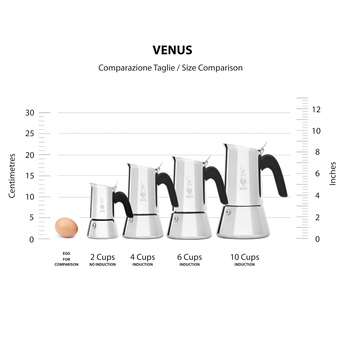 Bialetti Venus on stovetop ready for everyday brewing