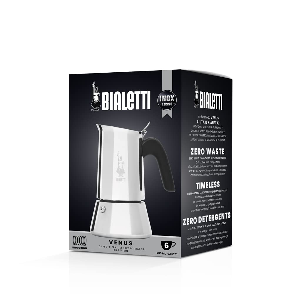 Bialetti Venus stainless steel 18/10 body for durable kitchen look
