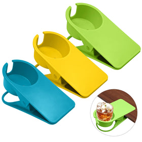 Biaungdo green cup holder clip secures drinks on desk.