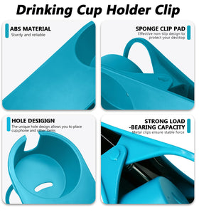 Biaungdo yellow cup holder clip helps organize while traveling.
