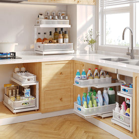 Biboraya height-adjustable design adapts to different cabinet heights.