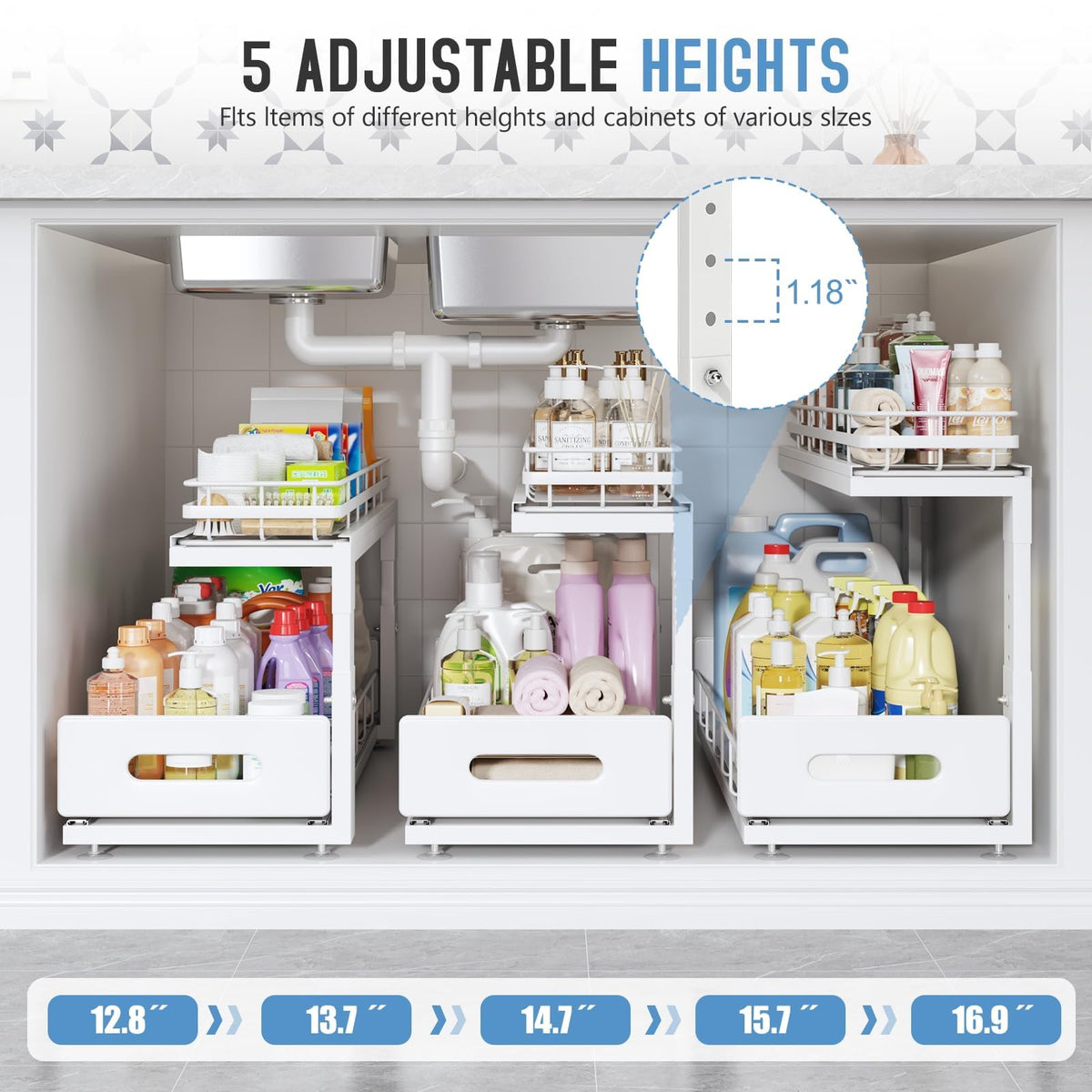 Biboraya kitchen and bathroom storage solution for organized spaces