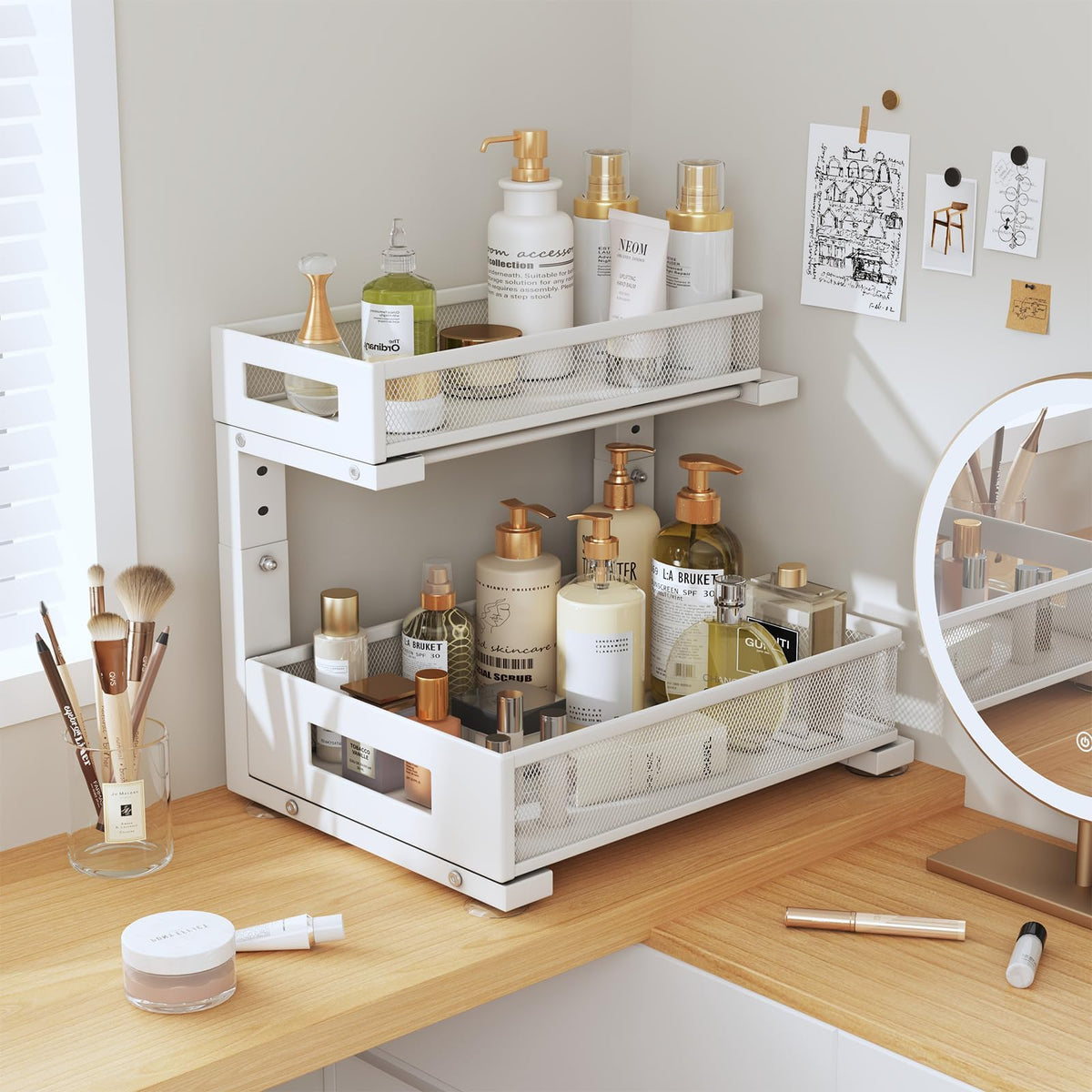 Biboraya sturdy sliding rails ensure smooth everyday use.