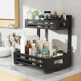 Biboraya smooth cylindrical slides allow baskets to glide out easily.