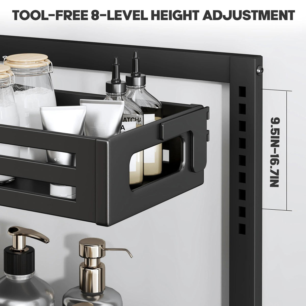 Biboraya dual-layer design separates items for quick kitchen access.