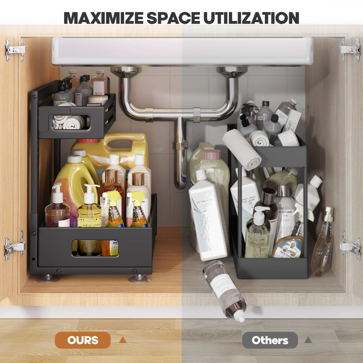 Biboraya eight-level height adjustment enables tool-free setup.