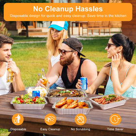 BIBRADAA durable aluminum bakeware resists warping under heat.