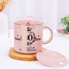 Biching 60th birthday mug in gift box, ready to present for milestone celebrations