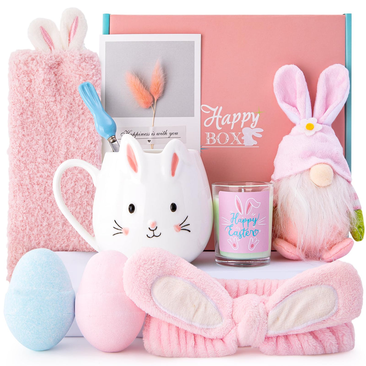 Biching 12oz bunny mug shows festive Easter cheer for coffee, tea, or hot chocolate.