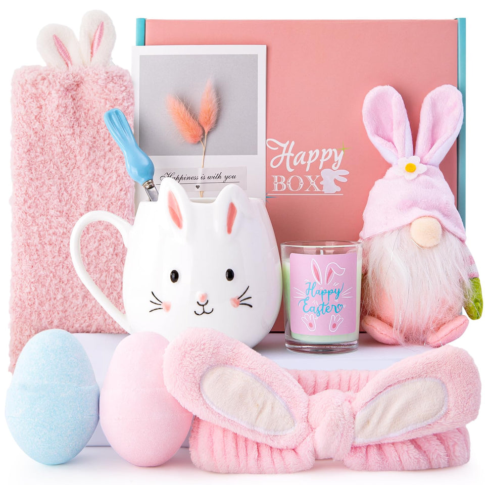 Biching 12oz bunny mug shows festive Easter cheer for coffee, tea, or hot chocolate.