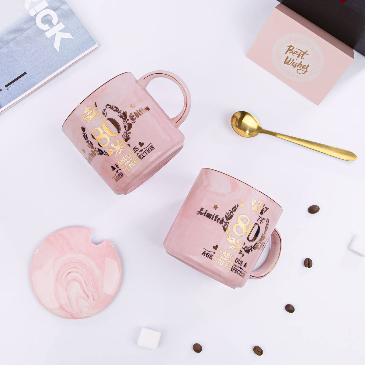 Biching mugs are dishwasher, microwave, and oven safe for easy care.