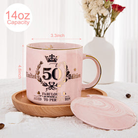 Biching gold pattern ceramic mug with glossy finish