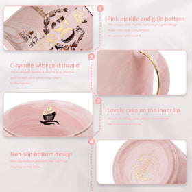 Biching lid and gold teaspoon gift set in elegant packaging