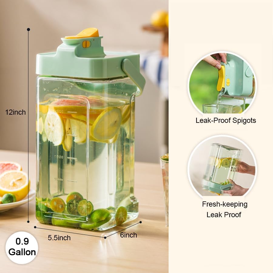 BICHUEN wide mouth dispenser ideal for fruit infusion and easy cleaning.