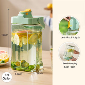 BICHUEN wide mouth dispenser ideal for fruit infusion and easy cleaning.