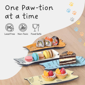 Bico Cartoon Cat Plate 5: microwave-safe ceramic to reheat small portions.