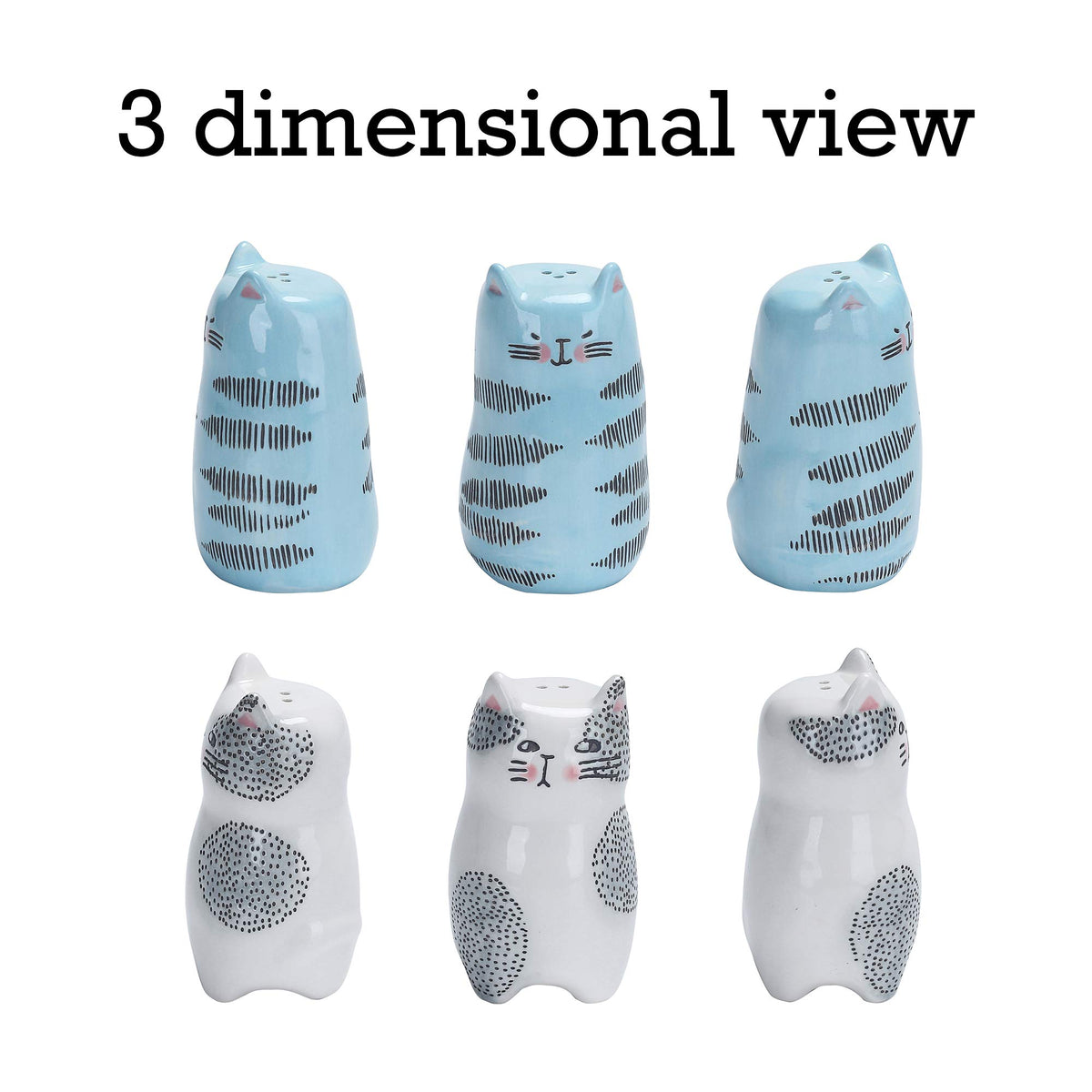 Bico dishwasher-safe salt and pepper shakers for easy cleanup after meals