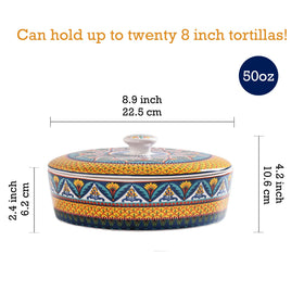 Bico Havana tortilla warmer top view highlights its heat-retaining design.