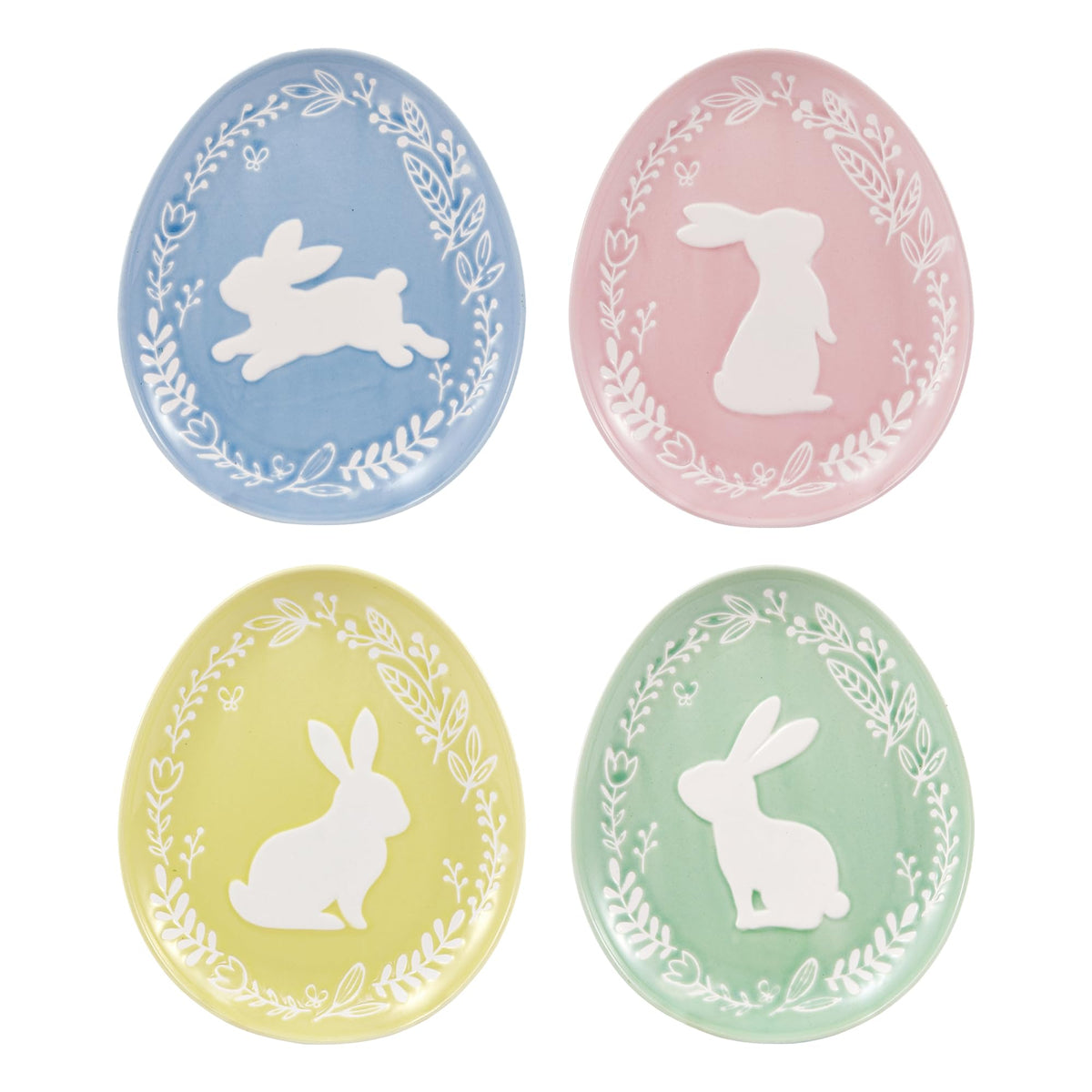 Bico pastel color bunny stoneware salad plate—durable daily use