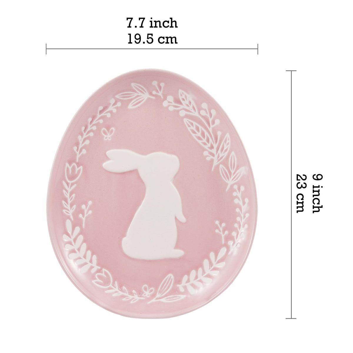 Bico bunny plate displays pastel pattern—ideal for spring gatherings