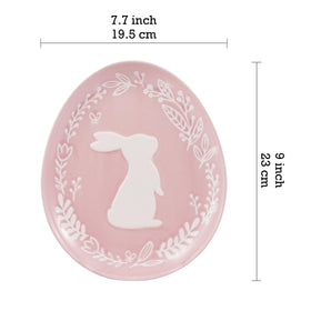 Bico bunny plate displays pastel pattern—ideal for spring gatherings