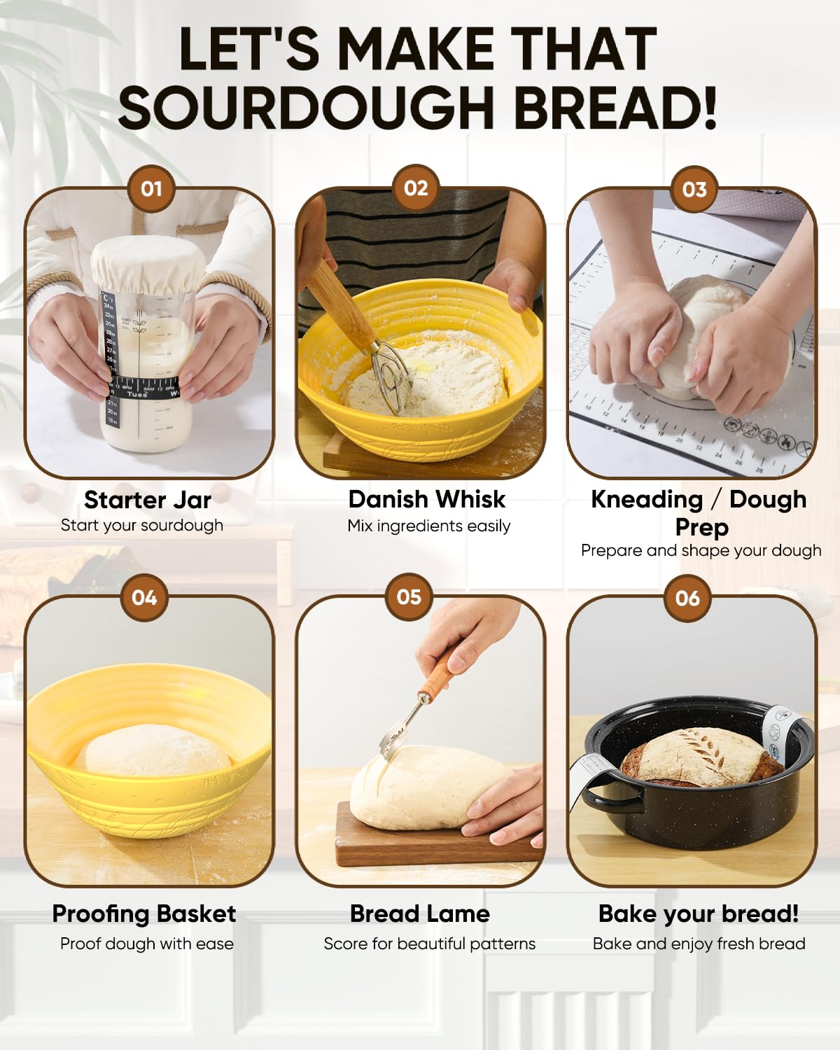 BICRET beginners bread-making gift pack for everyday baking and weekend projects.