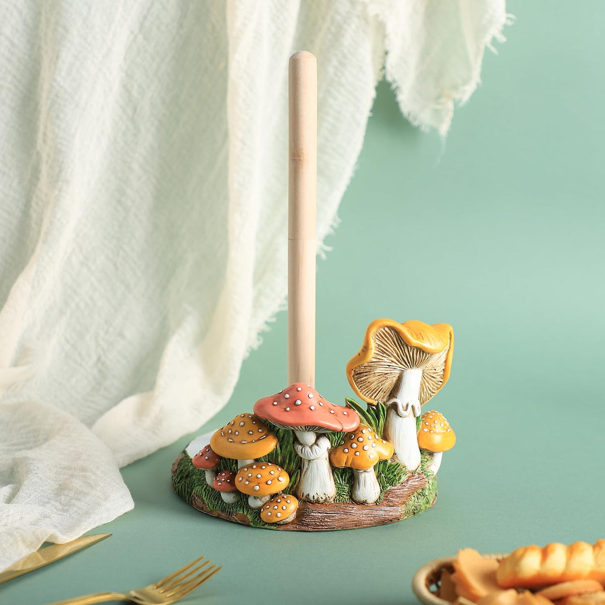 Bicuzat dessert shop display stand with vibrant colors.