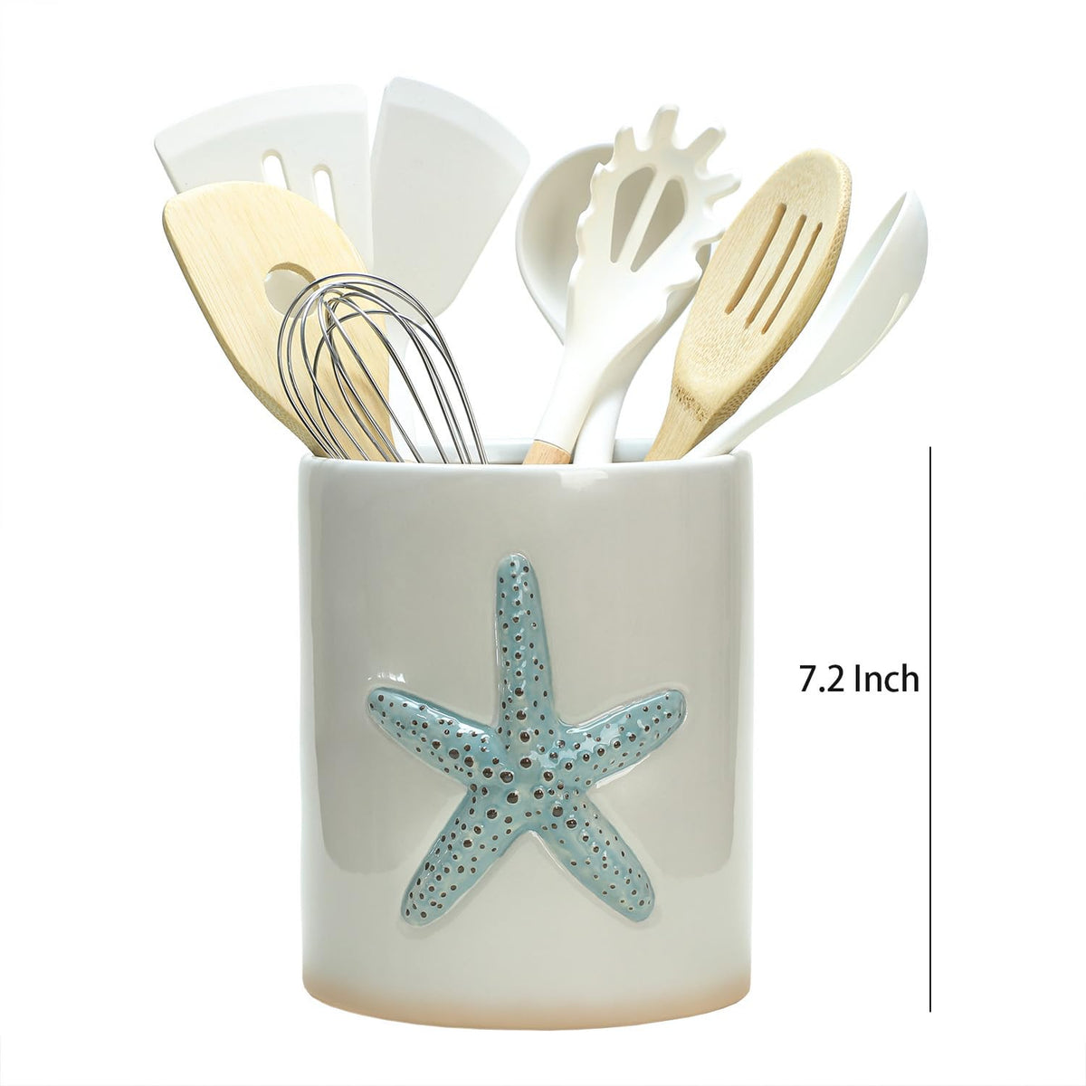 Bicuzat ocean-style utensil organizer adds coastal charm while keeping tools organized