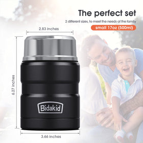 Bidakid leak-proof lid prevents spills in bags and cars during commute.