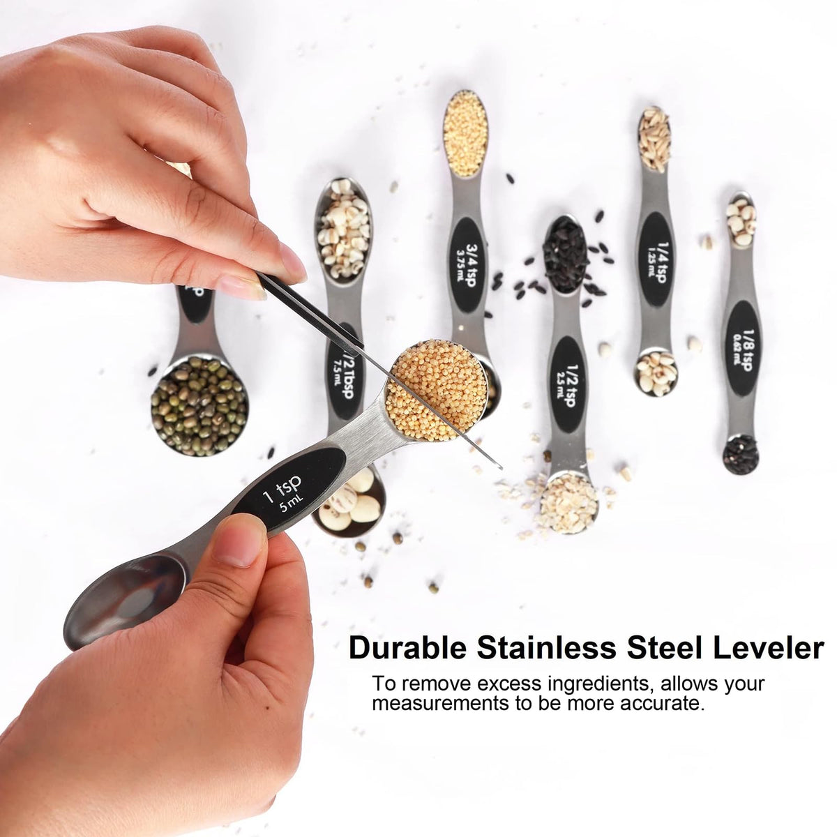 BIDFUL leveler included for consistent ingredient measurements in baking.