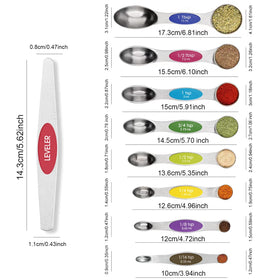 Bidful multicolor spoons stacked for compact drawer storage