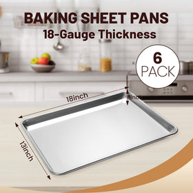 BIEAMA aluminum baking pan close-up showing sturdy material and oven-ready construction.