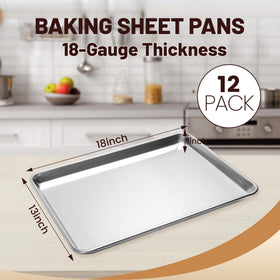 BIEAMA aluminum baking pan with 18x13 inch dimensions for durable use