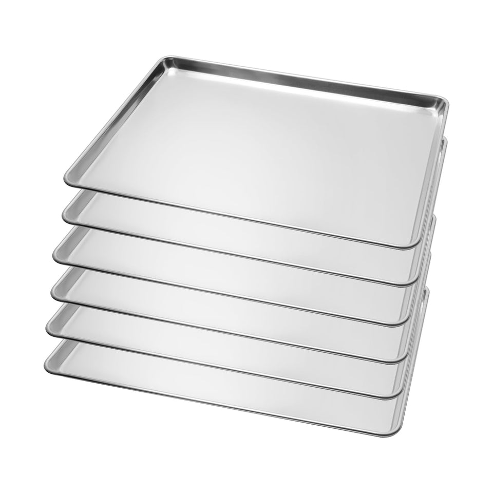 BIEAMA baking sheet with mirror finish for easy release and even browning.