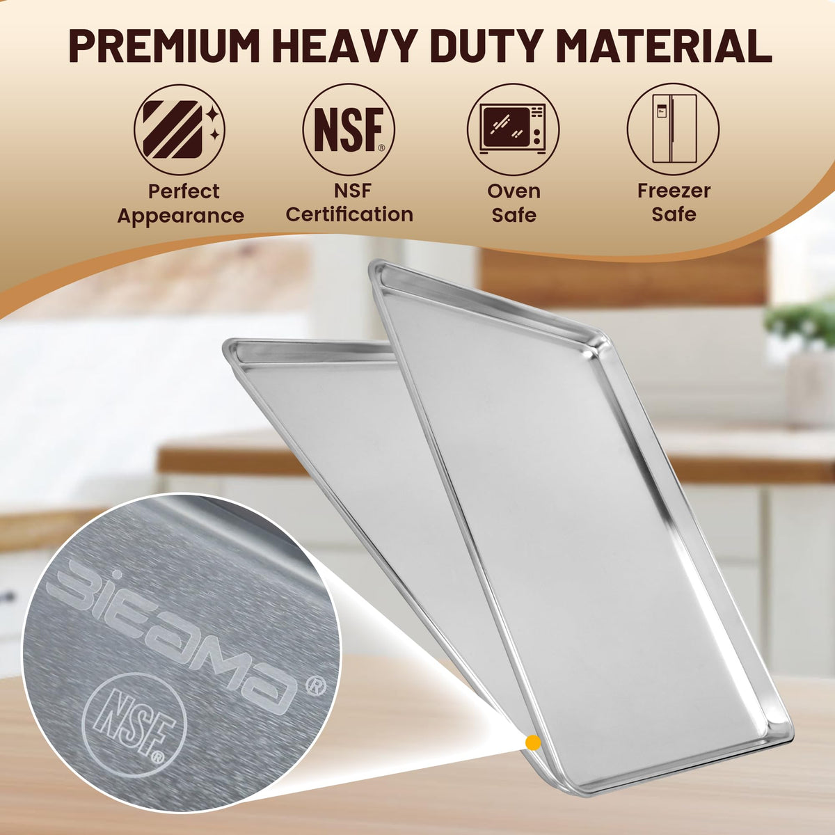 BIEAMA curved-edge handle provides comfortable grip during use.