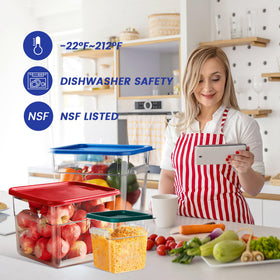 BIEAMA polycarbonate NSF-certified container safe for direct food contact.