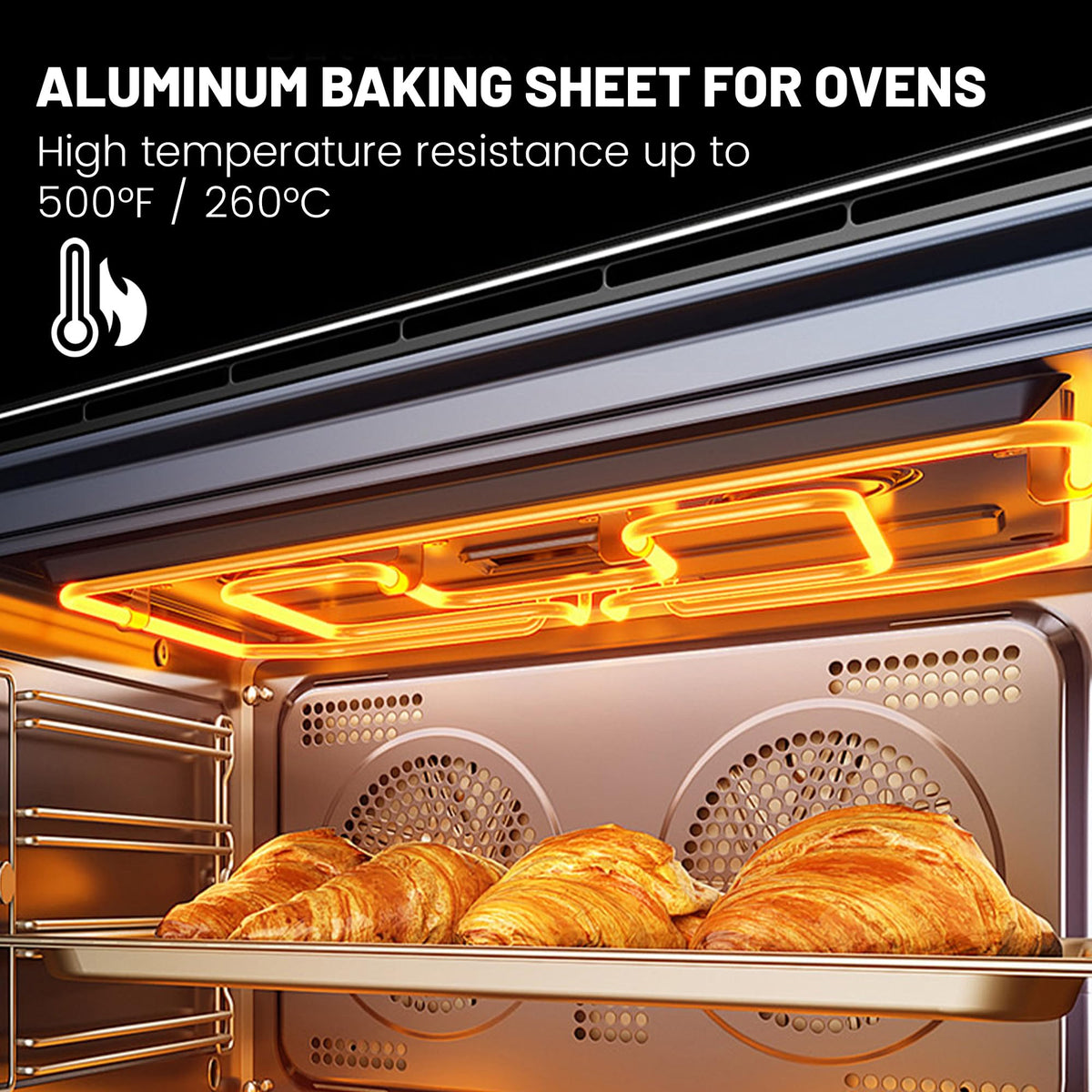 BIEAMA rust-proof aluminum pan stays sturdy over multiple uses