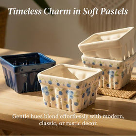 BIEN BEAU kitchen storage decor adds farmhouse charm to counters.