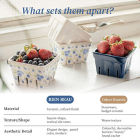 BIEN BEAU snack display bowls ideal for snacks and small items.