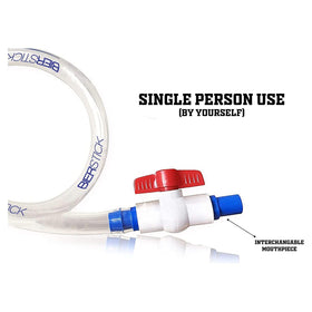 Bierstick five interchangeable mouthpieces offer comfort and color-coded fun.