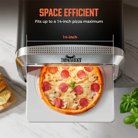 BIG HORN removable stone enables easy cleaning after cooking sessions.