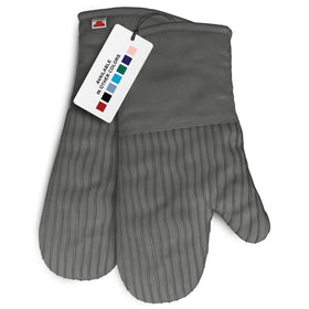 Big Red House gray silicone oven mitts in a 2-pack with heat protection up to 536°F.