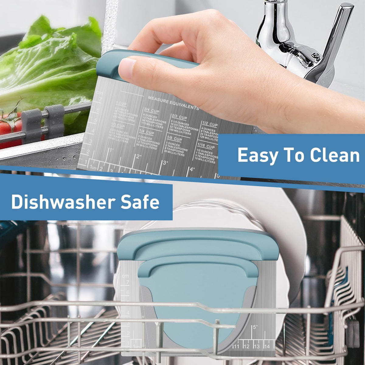 BIGFIT dishwasher-safe design for easy cleanup after baking