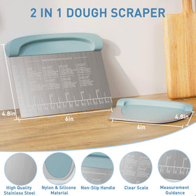 BIGFIT dough scraper bowl silicone edge for efficient scraping